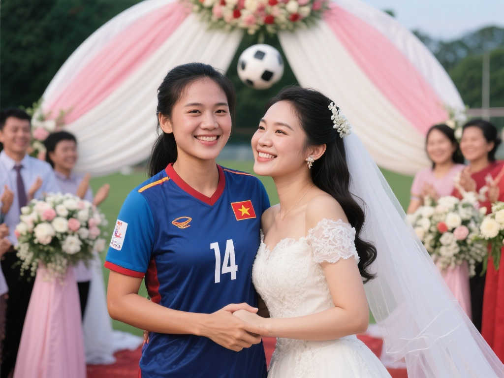 越南女足国脚勇敢出柜,与女友喜结连理开创历史! 越南女足国脚勇敢出柜,与女友喜结连理开创历史!